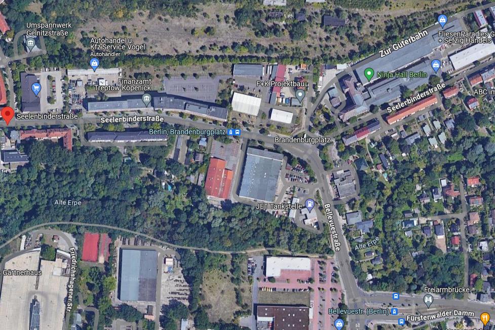 ehemaliger Standort der 4. Kompanie des Kraftfahrzeugregiment 2 in der Werner Seelenbinderstraße in Berlin Köpenik